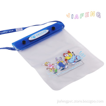 Flat Frosted PVC Waterproof Promotional Bag With Long Strap